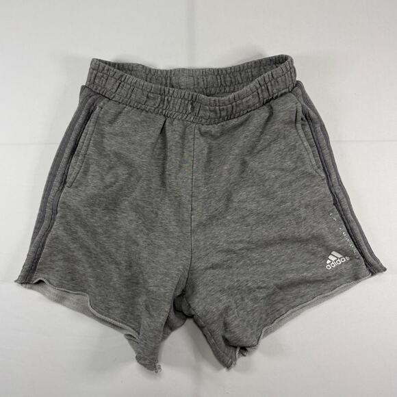 Adidas Grey Athletic Sweat Short Size Medium - Picture 1 of 4